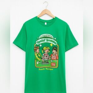 Steven Rhodes Let's Make Brownies Men's Size Large Green 420 T-Shirt Pop Culture